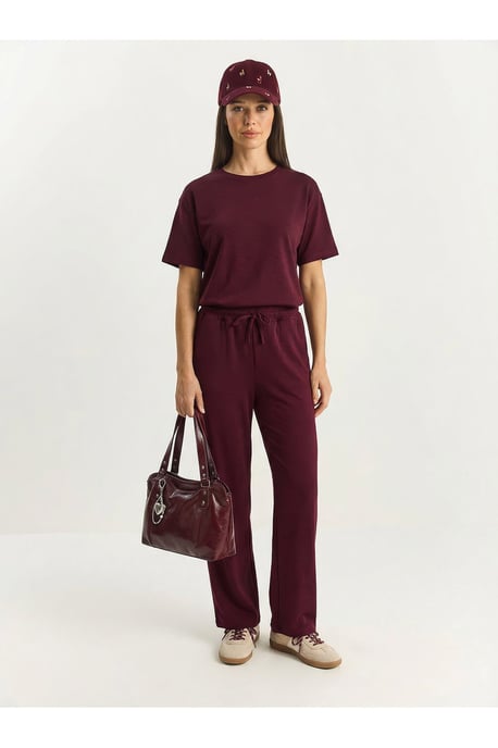 Ronde Hals T-Shirt en Broek Twee-Delige Set - Image 2