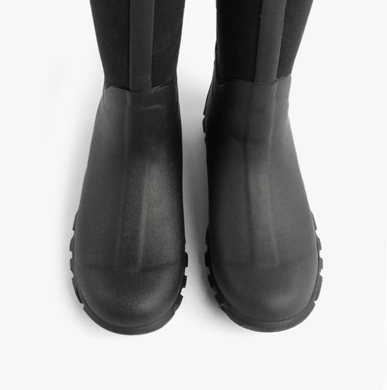 Mud Dogs RUTLAND TALL Neoprene Wellington Boots Black - Image 2