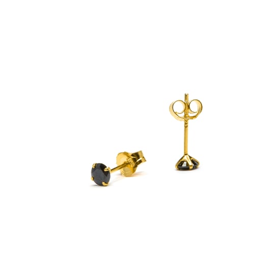 Luxenter oorbellen, 925 sterling zilveren otieno en 18K vergulde onyx-zirkonia afwerking - Image 6