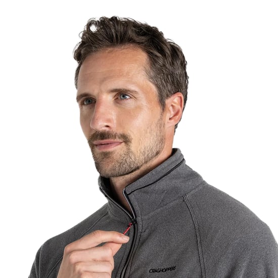 Craghoppers Heren Corey VI Half Zip Fleece Top (Zwarte Pepermergel) - Image 4