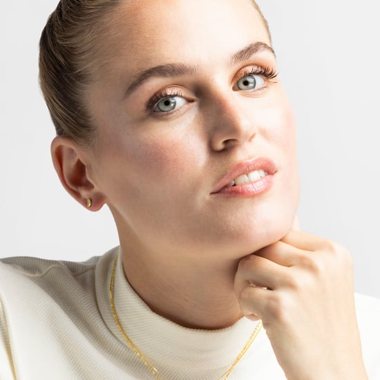 Luxenter oorbellen, 925 sterling zilveren naadim en glanzende 18K vergulde zirkonia afwerking - Image 2