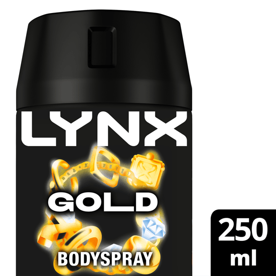 Lynx XXL Aerosol Deodorant Body Spray Gold 48H Protection 250ml, 36Pack - Image 3