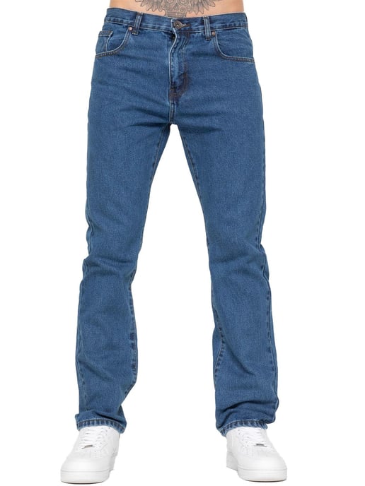 Kruze | Mens Straight Leg Denim Jeans - Image 2