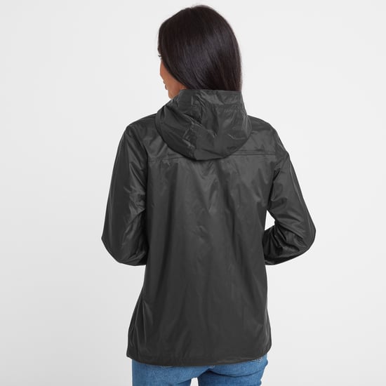 Craven Women's Waterproof Packaway Jacket Black - Image 2