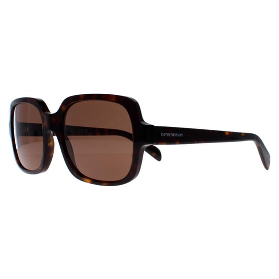 Emporio Armani Square Womens Shiny Havana Dark Brown EA4195 - Image 2
