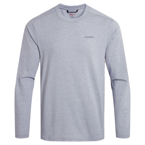 Craghoppers Heren Abel Nosilife T-shirt met lange mouwen (Zachtgrijs mergel) - Image 2