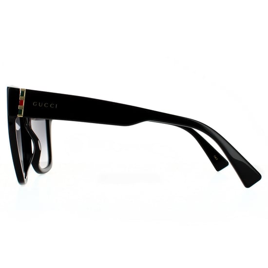 Gucci Square Womens Black Grey Gradient Sunglasses - Image 3