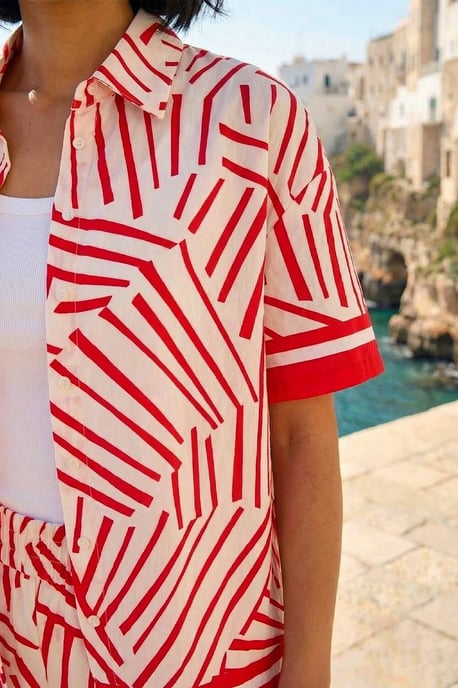 Geometric Buttoned Shirt - Image 4