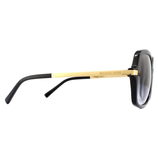 Michael Kors Square Womens Black Gold Light Grey Gradient Sunglasses - Image 4
