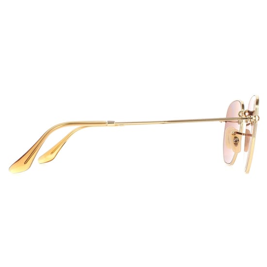 Ray-Ban Square Unisex Polerat guld Brun Gradient Hexagonal RB3548N - Image 4