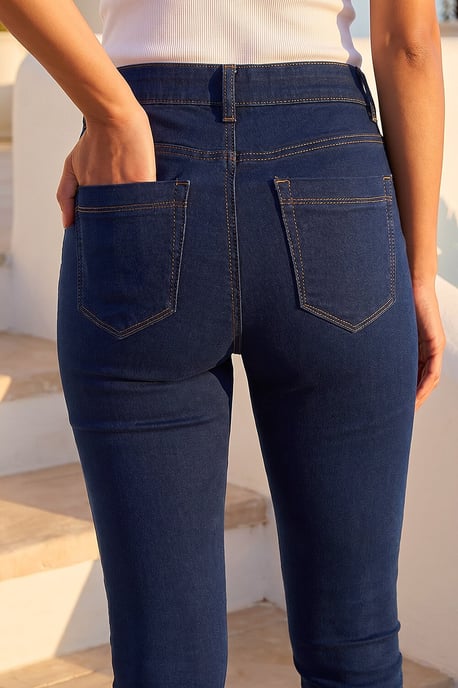 Elastic Waist 31" Denim Stretch Jegging - Image 4