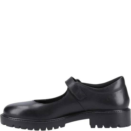 AURORA Girls Leather School Shoes Black - Image 4