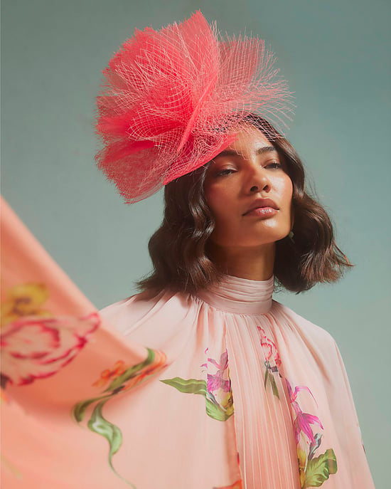 River Island Womens Fascinator Pink Jasmine Netted Edwina Ibbotson - Image 4