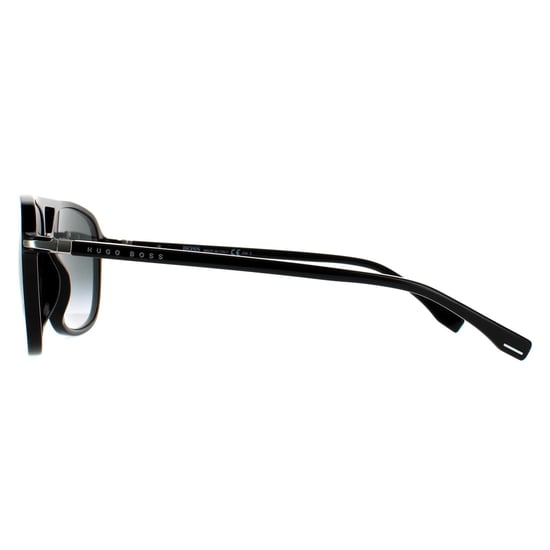 Hugo Boss Aviator Mens Shiny Black Grey Gradient 90041091 - Image 3