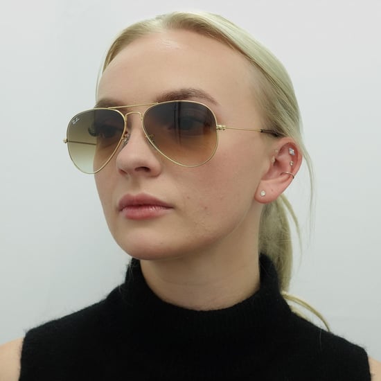 Ray-Ban Sunglasses Aviator 3025 001/51 Gold Brown Shade - Image 5