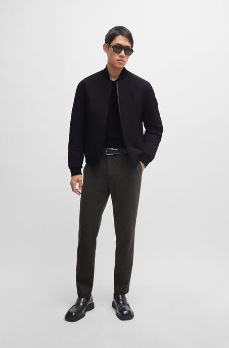 Men's Hugo Boss Slim-Fit Trousers in Black - Image 3