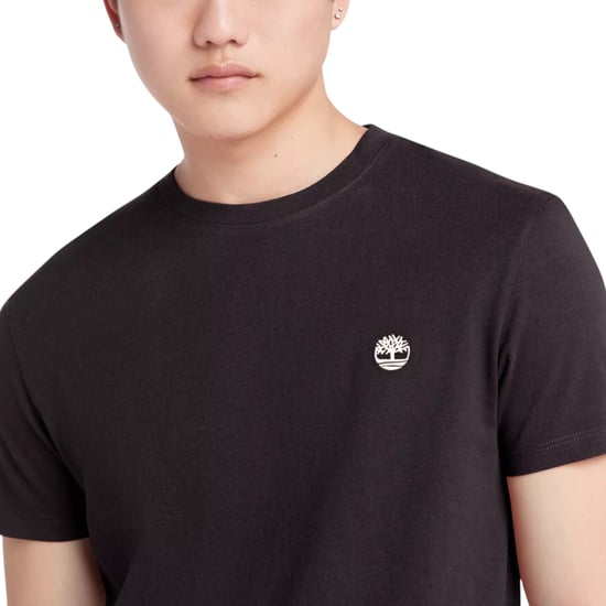 Timberland Herr T-shirts Klassiska Logotyp Sommaren Crew Neck Dunstan River Toppar Ny - Image 3