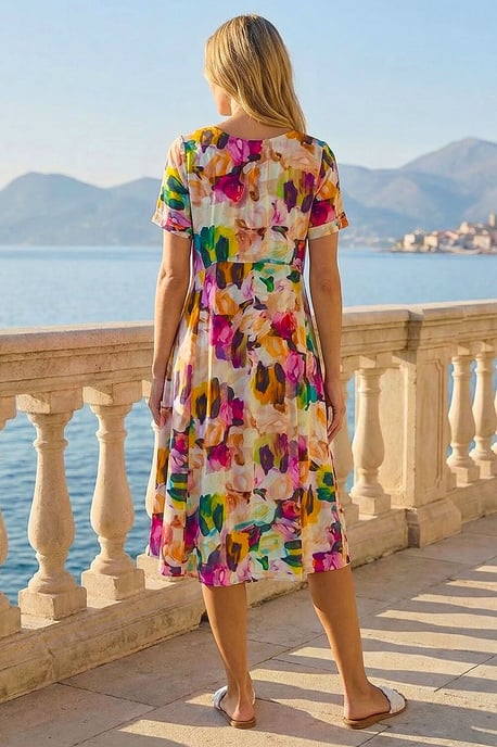 Floral Print Smock Dress - Image 3