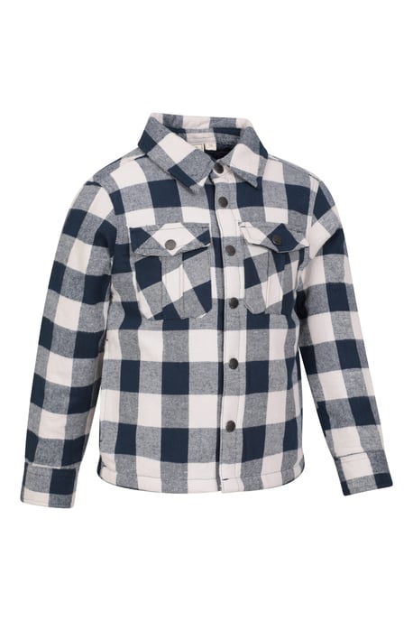 'Orion' Kids Shacket with Front Pockets Cosy Everyday Jacket Navy - Image 2