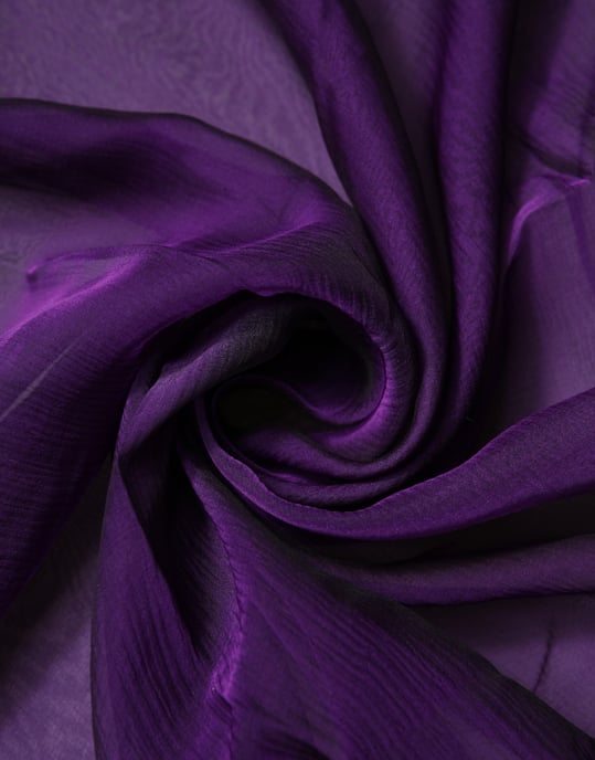 Silk Scarf Purple Accessory - Image 3