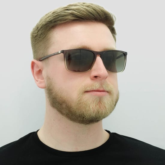 Hugo Boss Square Mens Brown Grey Brown Gradient Sunglasses - Image 5