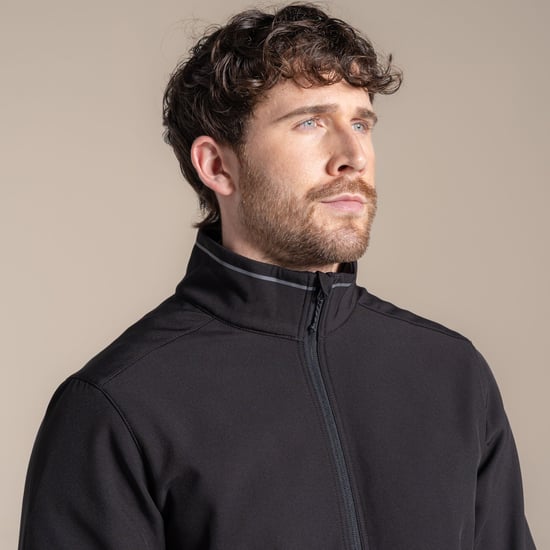 Craghoppers Mens Expert Basecamp II Soft Shell Jacket (Black) - Image 4