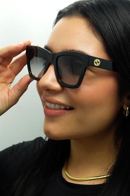 Gucci Square Womens Black Grey Gradient GG1714S - Image 5