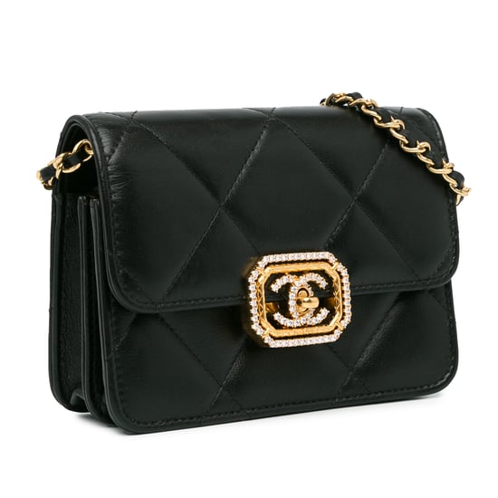 Quilted Chain Shoulder Bag - Image 2