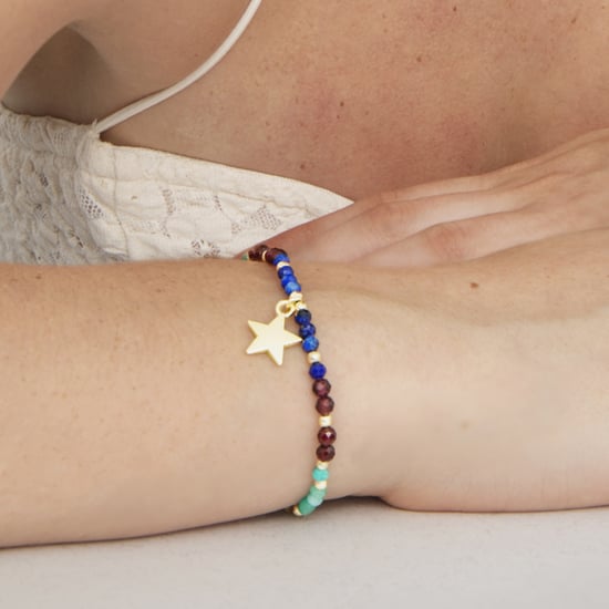 Luxenter Nerald Multicolour crystal bracelet in 18 carat yellow gold finish - Image 3