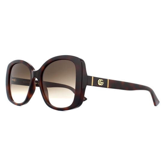 Gucci Butterfly Womens Havana Brown Gradient Sunglasses - Image 2