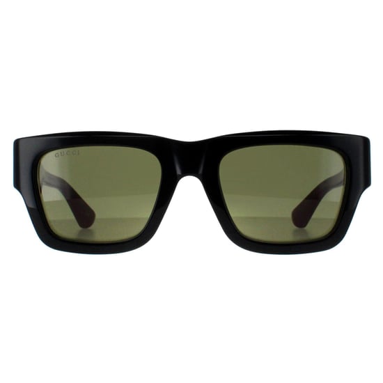 Gucci Square Mens Black with Green and Red Green GG1668S - Image 1