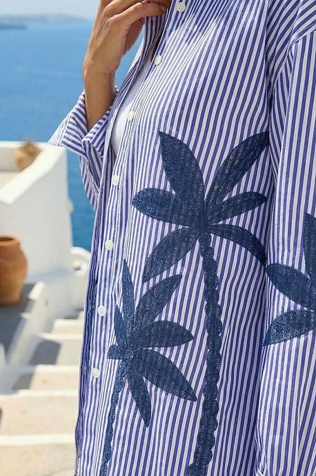 Palm Embroidered Shirt - Image 4