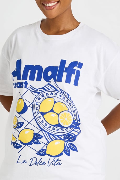 Plus Amalfi Printed T Shirt - Image 4