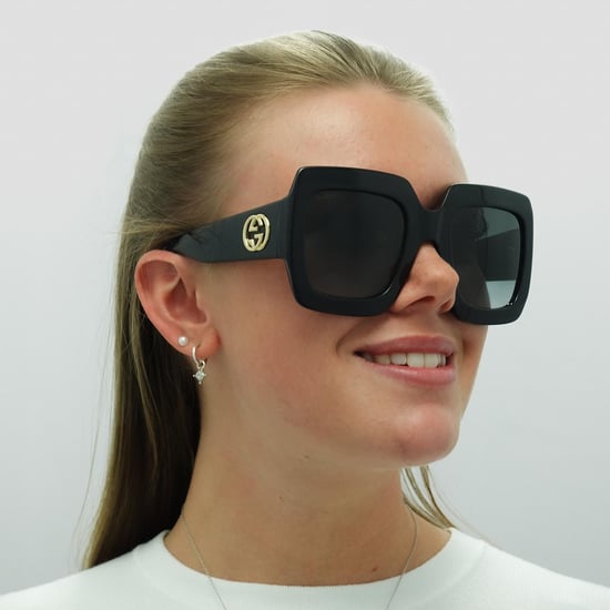 Gucci Square Womens Black Grey GG0053SN - Image 6