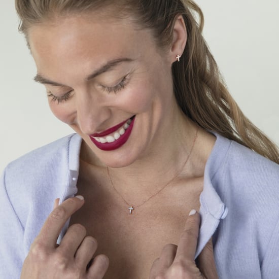 Luxenter kon necklace in 925 sterling silver and multicoloured zirconia with 18 carat rose gold plated finish - Image 2