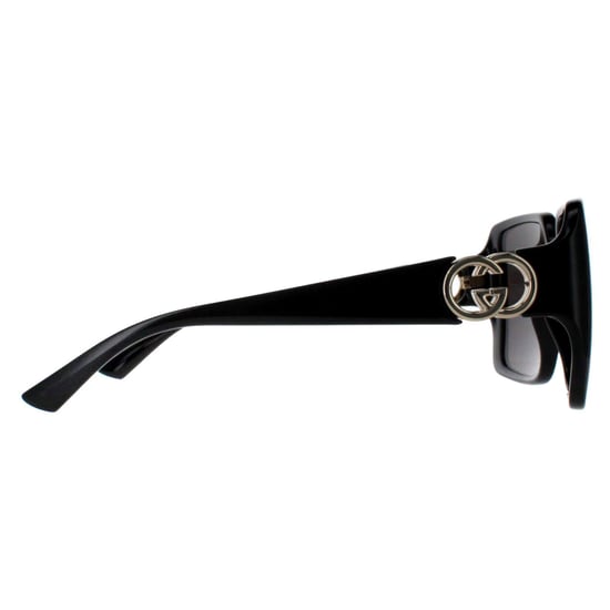 Gucci Vierkant Dames Zwart met Goudgrijs GG1692S - Image 4