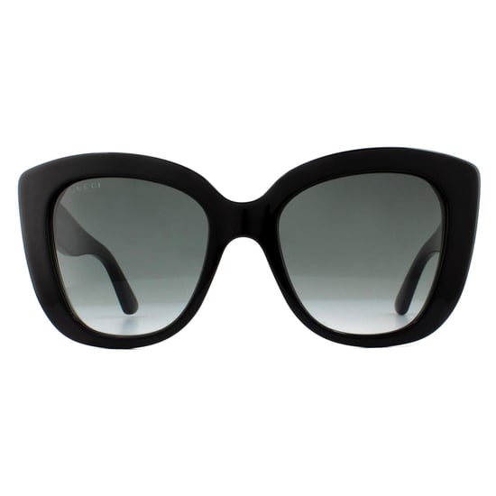 Gucci Cat Eye Womens Black Grey Gradient Sunglasses - Image 1