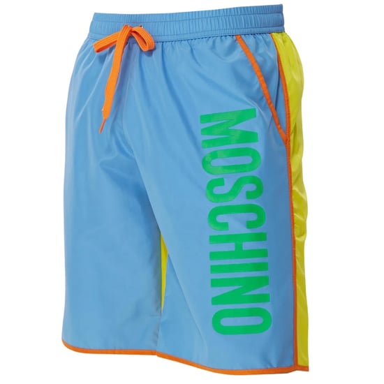 Moschino Colour Block Blue Swim Shorts - Image 1