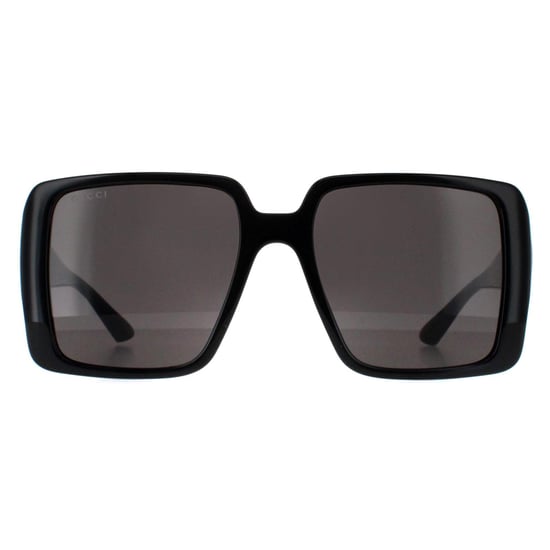Gucci Vierkant Dames Zwart met Goudgrijs GG1692S - Image 1