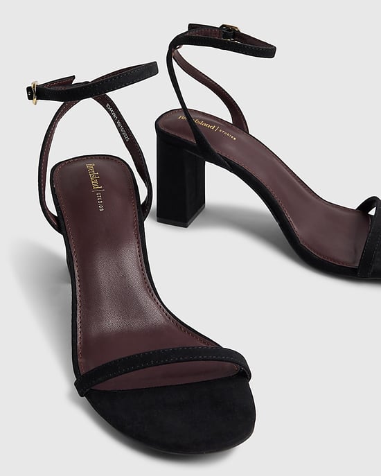 River Island Womens Heeled Sandals Black Wide Fit Open Toe - Image 4