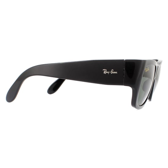 Ray-Ban Solglasögon Nomad RB2187 901/31 Glänsande Svart Grön G-15 - Image 4