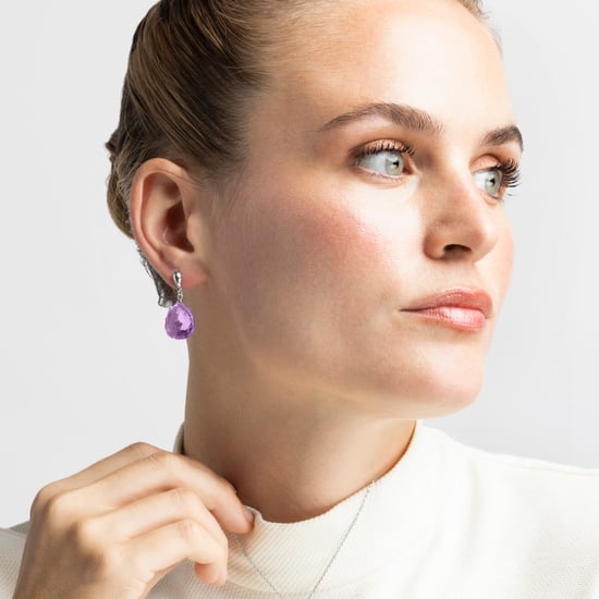 Luxenter zoqoyi-örhängen i 925 sterling silver och morganitzirkoner, rodiumpläterad yta - Image 4