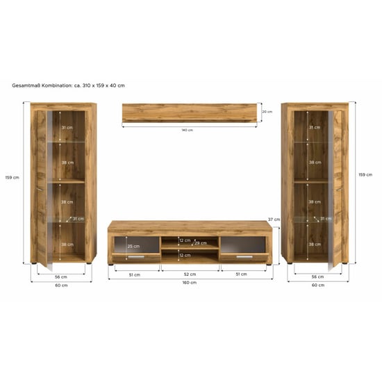 Furnilux Jam woonkamercombinatie wotan oak nb - Image 4