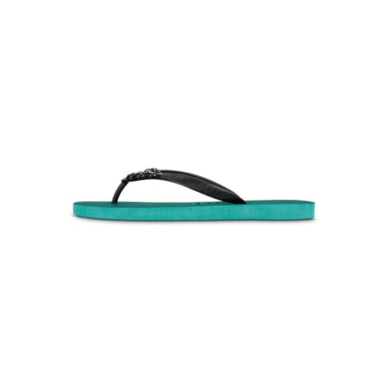 Zilverkleurige kleine teenslipper bosgroen - Image 2