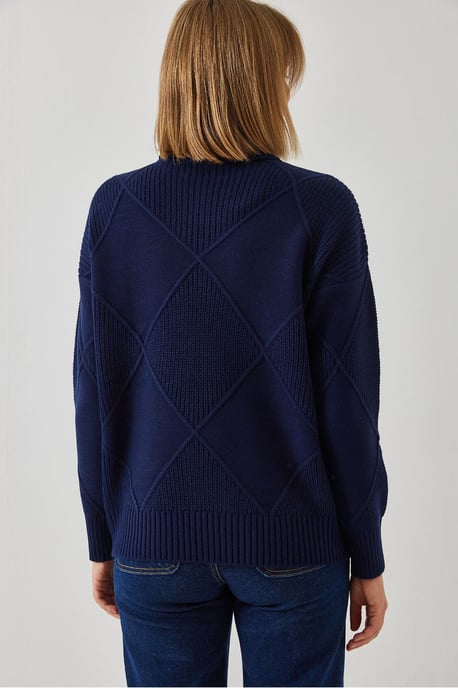 Textured Turtleneck Sweater - Image 3