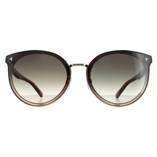 Bally Cat Eye Womens Gold Green Gradient BY0043-K - Image 1