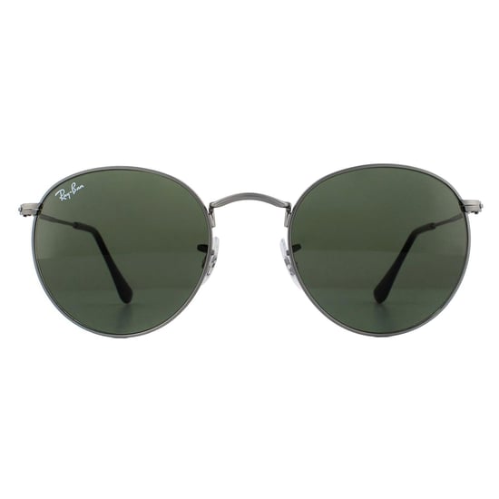 Ray-Ban Solglasögon Runda Metall 3447 029 Gunmetal Grön 50 - Image 1