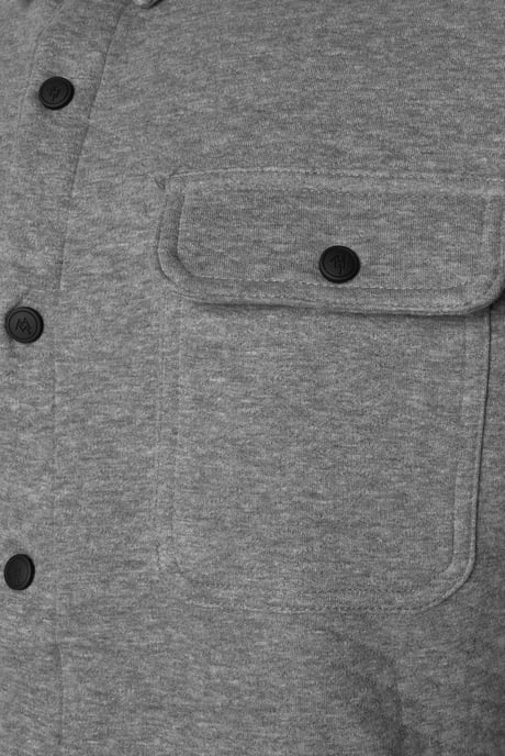 Virgil Quilted Overshirt in Grey - Image 4