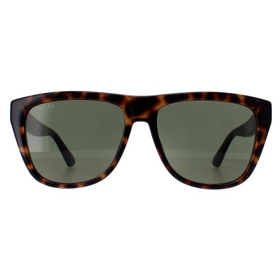 Gucci Rectangle Mens Havana Green GG1345S - Image 1