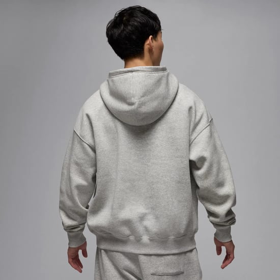 Nike Jordan Brooklyn Fleece Grey Hoodie - Image 2